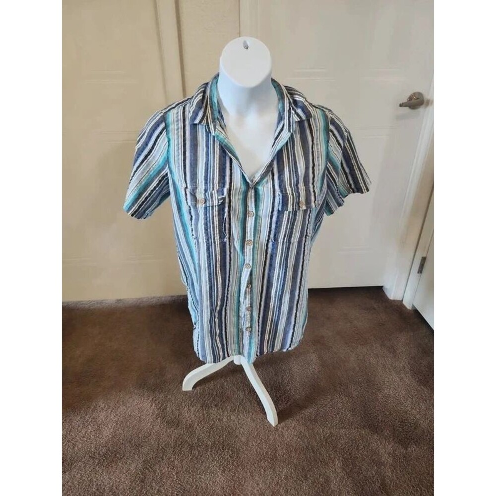Romans casual striped blouse SZ 22W